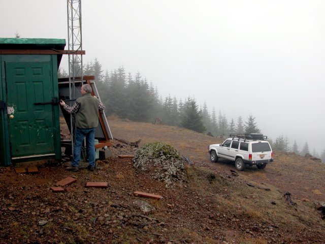 Closing up the repeater shack.