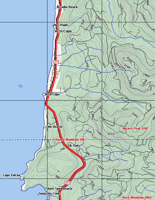 Topo map